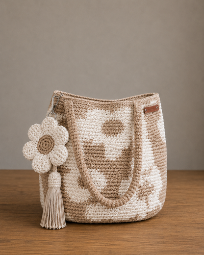 Hand-Crocheted Flower Bag